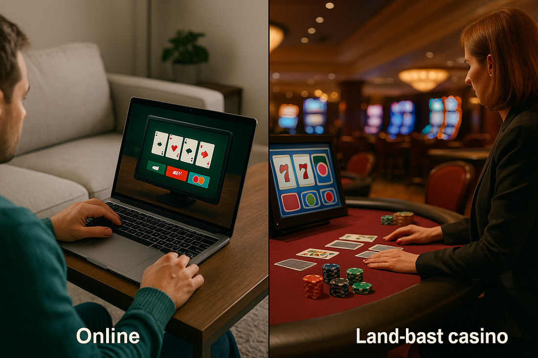 Online vs land-based casino games