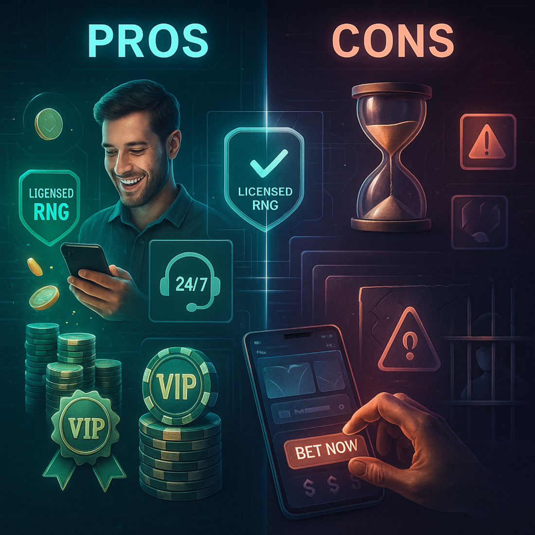 Pros and cons of iGaming