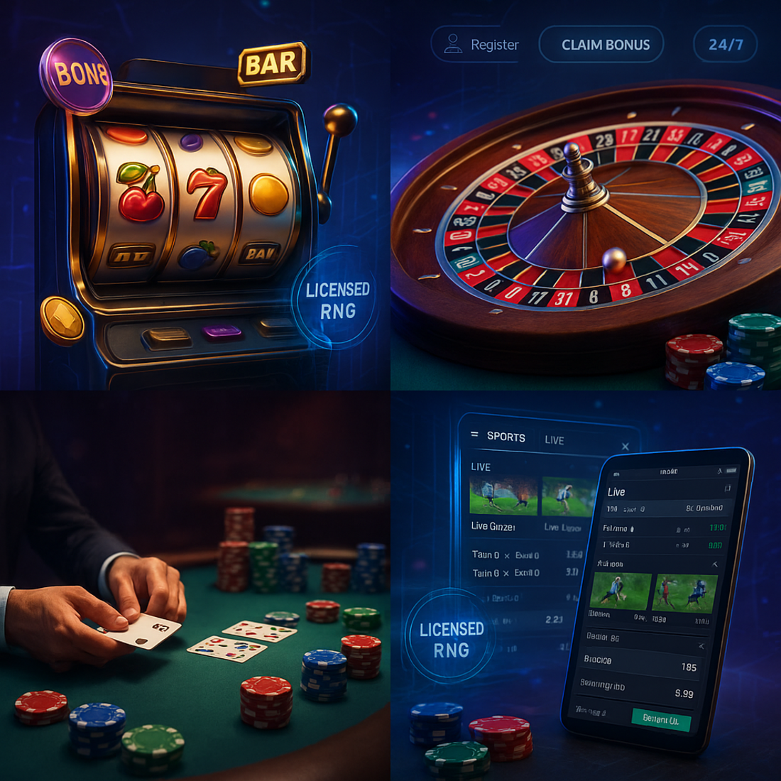 Main types of iGaming